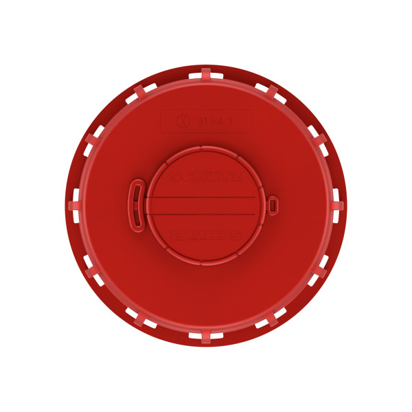 Sch&uuml;tz Red NW150 inlet cap - G2&quot; + valve - TPE-V