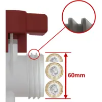 Adaptateur IBC | S60x6 | Raccord Gardena 12,5mm (1/2") | Polypropylène