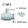 IBC Adapters | 2" NPS | met BSP buitendraad | PE-HD