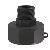 IBC Adapter | S60x6 | 1" BSP buitendraad | Polypropyleen