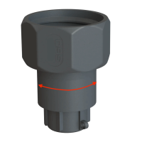 IBC Adapter | S60x6 | 3/4" BSP Innengewinde - drehbar | Polypropylen