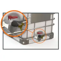 IBC Adapter | S60x6 | 3/4" BSP Innengewinde - drehbar | Polypropylen
