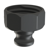 IBC Adapter | S60x6 | 1" Camlock Part A | Polypropylene