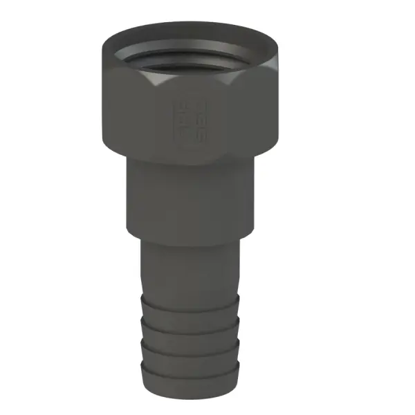 Adaptateur IBC | S60x6 | douille cannelée 1"1/2 (38mm) - rotative | Polypropylène