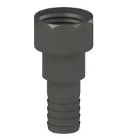 Adaptateur IBC | S60x6 | douille cannelée 1"1/2 (38mm) - rotative | Polypropylène