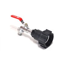 IBC Adapters | S60x6 | met MT messing aftapkraan en snelkoppeling | Polypropyleen