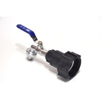 IBC Adapters | S60x6 | met MT messing aftapkraan en snelkoppeling | Polypropyleen