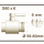 Raccord IBC S60x6 + robinet MT en laiton 3/4" avec raccord tuyaux (Polypropylène)