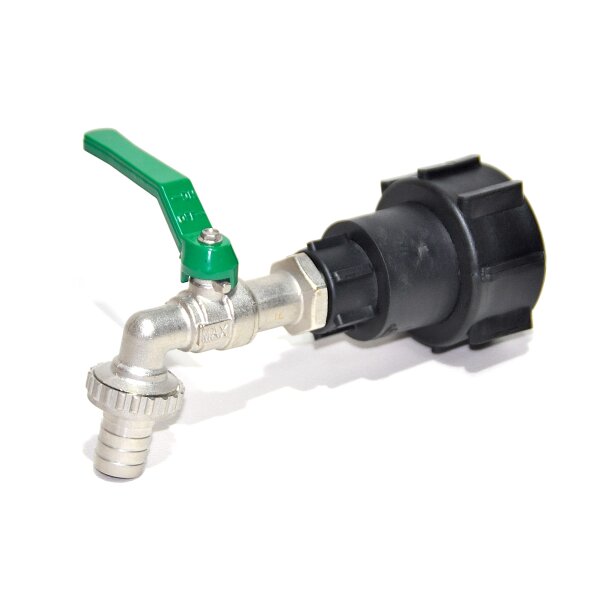 Adaptateur IBC | S60x6 | robinet de vidange en laiton RIV...