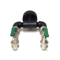 IBC Adapters | S60x6 | met 2x RIV messing aftapkranen en...