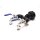 IBC Adapter | S60x6 | blaue 2x MT Messing-Ablasshähne 3/4" | Schnellkupplung | Polypropylen