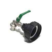 IBC Adapters | S100x8 | met RIV messing aftapkraan en...