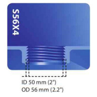 Fass Adapter S56x4 > 2" BSP Innengewinde (Polypropylen)
