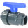 PVC-U ball valve HDPE / EPDM 1-gang union 2-gang glue sleeve 75mm