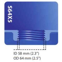 Drum Adapters | S64x5 | met BSP binnendraad | PE-HD