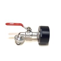 IBC Adapter | S75x6 | 1" messing aftapkraan | snelkoppeling | PE-HD