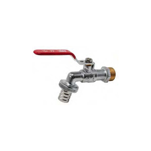 Red MT® Ball faucets 3/4" with locking hole -...