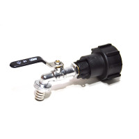 Raccords IBC S60x6 + robinet MT en laiton avec embout cannel&eacute; (Polypropyl&egrave;ne)