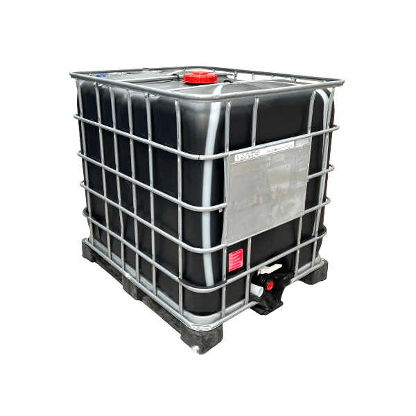 Reco IBC 1000L - Noir - Palette en PE avec contrôle de niveau « Schütz »