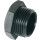 PP- Plug Male - Black 1/2" M