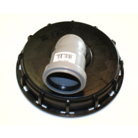 IBC cap NW225 with connection 80mm - 87&deg;
