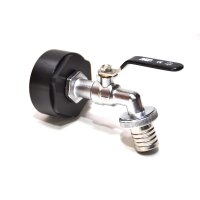 IBC Adapters | S60x6 | met zwarte messing aftapkraan en...