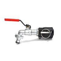 3/4" Camlock-Kupplung + MT® Messing-Ablasshahn | 1/2" Gartenschlauch-Schnellkupplung | Polypropylen
