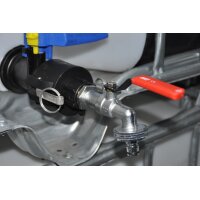 2" Camlock koppeling + MT® messing aftapkraan | 1/2" snelkoppeling | Polypropyleen