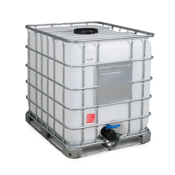 Neu (Ecobulk) IBC | 1000 l | Stahlpalette | NW225 | S100x8 | DN80 | Schütz