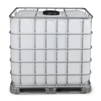 Neu (Ecobulk) IBC | 1000 l | Stahlpalette | NW225 | S100x8 | DN80 | Schütz