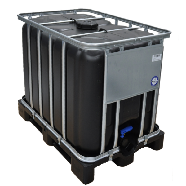 New IBC | 600L | Black | Plastic pallet | UN | FDA | S60x6 | NW150 | Werit