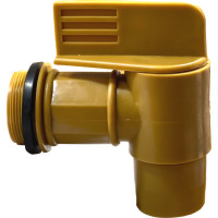 Brown PVC faucet 2" BSP male