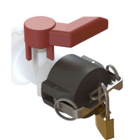 2" Lockable Camlock coupler Part DC to Dust cap (Polypropylene)