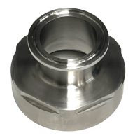 IBC Adapter | 2"1/8 BSP | Tri-Clamp | DIN32676 | DN50 (TC 64mm x Ø 50mm) | Stainless steel 316