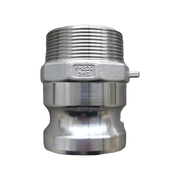 Camlock adapter Part F with BSP/NPT Male thread (SS 316)