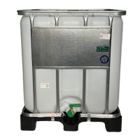 Neue 1000L IBC-Container auf Kunststoffpalette - FDA "Werit"