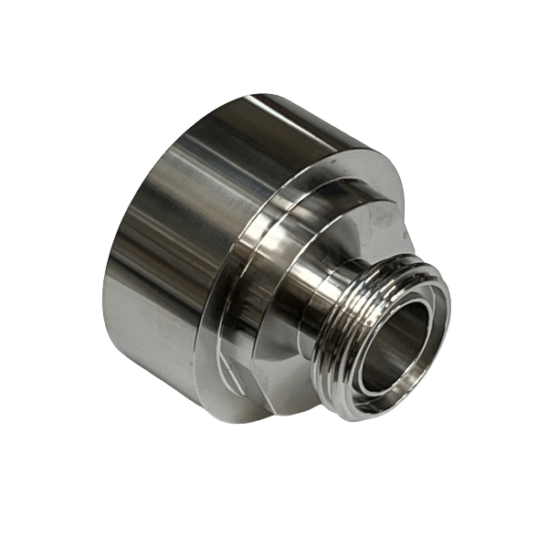 IBC Adapter S60x6 > SMS 25 (Rd40 x 1/6") - RVS (EcoLine)