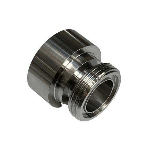 IBC Adapter S60x6 > SMS 38 (Rd60 x 1/6") - RVS (EcoLine)
