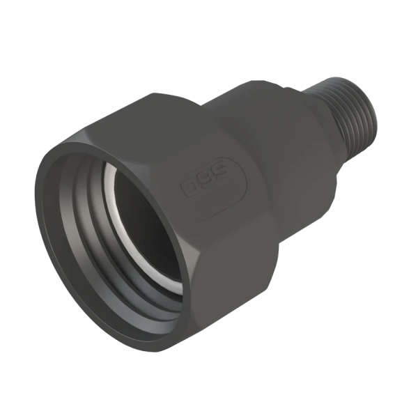 IBC Adapter | S60x6 | 3/4" male thread - swivel | Polypropylene