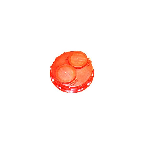 Red Schütz cap NW150 Double 2"G + 2xVentil - TPE-V